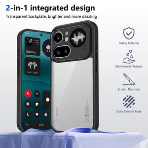 <span class=keywords><strong>Funda</strong></span> para <span class=keywords><strong>Nothing</strong></span> <span class=keywords><strong>Phone</strong></span> 4a Pro 5G / A069P / <span class=keywords><strong>Phone</strong></span> 4a, Ultra Delgada, Marco de TPU Suave, Parte Trasera Rígida de PC Transparente, Antigolpes, Coque, Fundas - Product Image 6