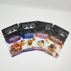 Grappes d'Amandes Granola Bites Snack Pouches Stand-Up Zipper Bag avec Mix Design Réutilisable et Refermable <span class=keywords><strong>Petit</strong></span> quantité minimale de commande - Product Image 2