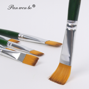 Panwenbo 6 pièces Pinceaux de peinture professionnels en nylon pour peinture acrylique, <span class=keywords><strong>aquarelle</strong></span> et huile, ensemble de pinceaux pour artistes - Product Image 3