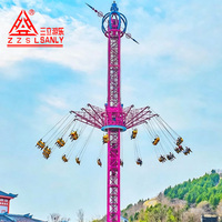 Manège Super Swing Flying Chair de 52m pour Parc d'Attractions - Offre Spéciale