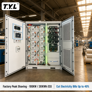 Sistema di Accumulo Energetico Commerciale Modulare da 261KWh 832V 100kW con Batteria LiFePO4, PCS 100KW, BMS e Sistema Antincendio FM200 - Product Image 1