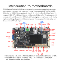 Placa Base Integrada Rockchip Rk3566 con Android/Linux, Personalizable para OEM, para Desarrollo de Robots Industriales/Máquinas Expendedoras
