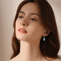 Bijoux fins, boucles d'oreilles pendantes en argent sterling 925 avec abalone et pissenlit pour femmes