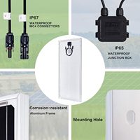 Kit PV 200 W de fournisseurs chinois, panneau solaire photovoltaïque adapté aux tentes de camping, aux caravanes, aux yachts et autres surfaces irrégulières