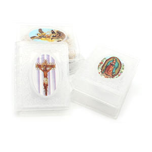 Boîte à livres avec jésus christ, chapelet en plastique personnalisé avec impression aléatoire - Product Image 3