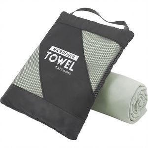 Serviette de sport portable en microfibre pour la gym et la plage, couleur unie, douce, séchage rapide, absorbante, réutilisable et facile à nettoyer - Product Image 3