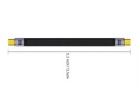 Câble d'extension USB4 Type-C USB-C mâle vers femelle plat et fin 40 Gbps 240 W 8K Câble court FPC 60 Hz USB4.0 13 cm