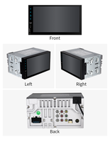 Lecteur MP5 de voiture 2DIN 7 pouces avec réseau 4G, GPS, RGB, Android Auto, 4+64G, DSP, WIFI, DVR, autoradio Android, CarPlay, caméra de recul 360, amplificateur