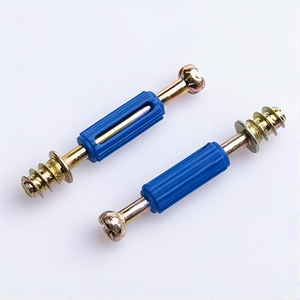 Conector de Panel <span class=keywords><strong>Minifix</strong></span> M6x41.5mm, Varilla de Unión con Leva de Plástico Azul para Armario o Guardarropa - Product Image 3
