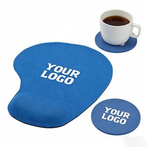 Tapis de Souris Antidérapant en Caoutchouc Personnalisé avec Logo, Repose-Poignet Intégré pour PC Portable, Bureau, Cadeau Promotionnel d'Entreprise, Tapis de Bureau - Product Image 1