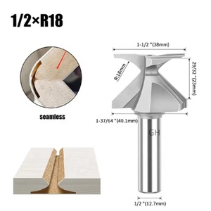 R18 R30 Carpintería Doblado <span class=keywords><strong>circular</strong></span> Herramienta de ranurado Arco Doblado de madera Brocas de enrutador de formación integradas - Product Image 6