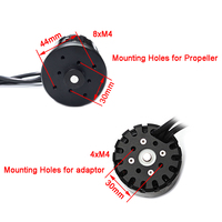 Maytech Moteur électrique à feuille 6579 110KV avec hélice en plastique pour propulseur sous-marin à hydroptère électrique Efoil Board