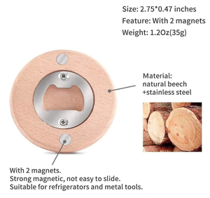 Abridor de Botellas Magnético con Logotipo Personalizado para Recuerdo de Boda, Imán de Refrigerador Personalizado, Regalo de Fiesta para Invitados - Product Image 5