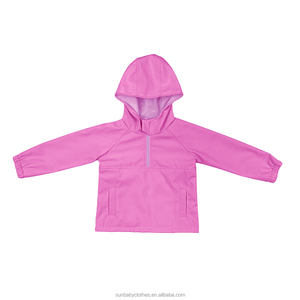 Venta caliente Unisex 1/4 Bolsillos con cremallera <span class=keywords><strong>Cortavientos</strong></span> impermeable para bebés Niños y niñas - Product Image 5
