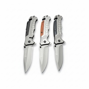 Couteau pliant multifonctionnel OEM personnalisable en acier inoxydable avec manche en bois, idéal pour la survie en extérieur, le camping et le bricolage - Product Image 6