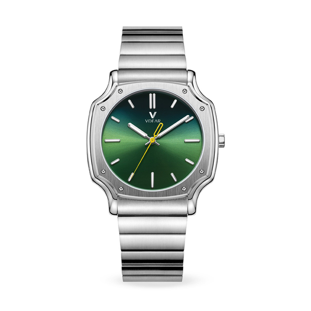 Vintage Quartz Watch for Men Luxury Stainless Steel Leather Strap Waterproof Luminous Business Dress Men's Wrist Watch