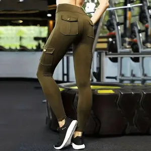 Abbigliamento sportivo personalizzato yoga pantaloni leggings sport leggings donna fitness di grandi dimensioni yoga indossare pantaloni con tasche