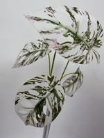 Feuilles d'algues artificielles, fausse verdure, tige unique, 5 têtes, plante de simulation, décoration de centre de table pour la maison et les mariages