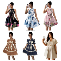 Robe de soirée élégante et tendance avec col rond, manches évasées, manches longues plissées, robe de soirée pour femmes grandes tailles