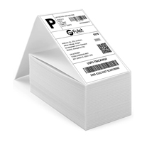 Waterproof Fanfold 500 1000 5000 Sheets 100x150mm Convenient Thermal Shipping <strong>Label</strong>