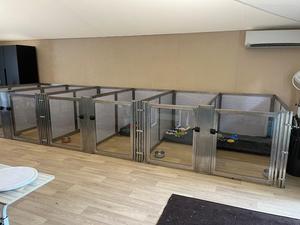 Köpek kulübesi veteriner paslanmaz çelik yürüyüş Pet yatılı/geçici depolama köpek kulübesi - Product Image 2