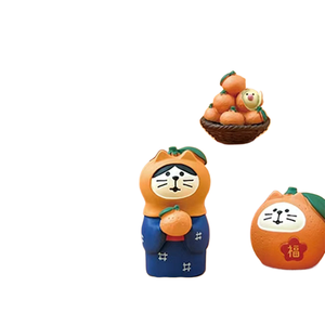 Bonne qualité qingheng Orange INS mode jouer miniature cadeau résine bricolage maison artisanat petits ornements - Product Image 1