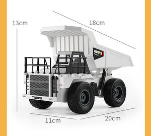 <span class=keywords><strong>1</strong></span> autocarro con cassone ribaltabile rc per bambini a nove canali in lega con telecomando cingolato ingegneria camion macchina giocattolo per esterni - Product Image 5