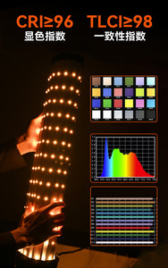 Hot FP150S 150W Bi Color Cloth 360 Dimmable Photographic Fill Light Photographic Lighting Set Light pour le photographe - Product Image 3