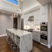 Fabricant professionnel de meubles de cuisine modernes et luxueux sur mesure pour villa