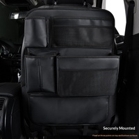 Organisateur de siège arrière de voiture pliable en tissu Oxford avec protection anti-poussière pour ranger les mouchoirs et les boîtes de collations pendant les voyages en voiture