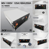 Système de gestion de batterie (BMS) à montage en rack 272S870.4V 250A, BMS de stockage d'énergie haute tension, BMS à équilibrage actif pour BESS UPS