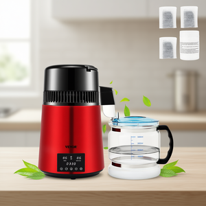 Destilador de Agua Vevor de 1.1 Galones, Acero Inoxidable, Eléctrico, con Pantalla de Temperatura Dual y Temporizador de 0-99 Horas - Product Image 2