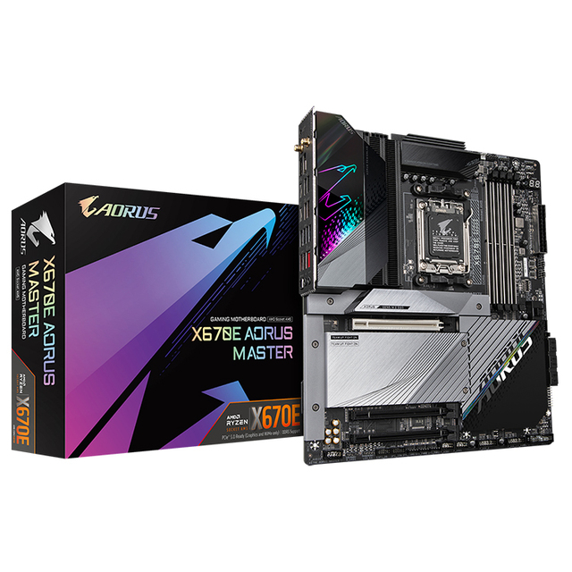 GIGABYTE X670E AORUS MASTER Motherboard with AMD X670 Chipset Support AMD Ryzen 7000 Series Processors