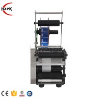 HZPK MT 50 Auto Canettes Autocollant Rond Bouteille Étiqueteuse Étiqueteuse Alimentaire Auto-Adhésif Bocal En Verre Pas Cher