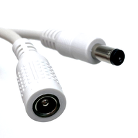 Cable de Alimentación CC de 5.5*2.1mm Macho a Hembra, Cable de Extensión de Alimentación CC de 5.5 x 2.1mm, Cables de Alimentación de 12v 24v