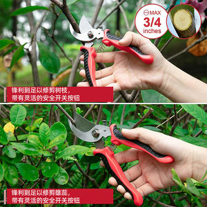 <b>Garden</b> <b>Tool</b> <b>Set</b> 9-Piece Stainless Steel Heavy Duty With Bag Red Durable For Outdoor Plant Care And DIY Use - Product Image 3