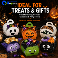 Boîte à bonbons en carton personnalisée OEM ODM pour Halloween, pour les bonbons, les collations, les friandises pour les fêtes d'anniversaire