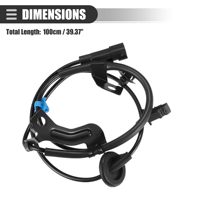 Sensor ABS trasero derecho BST, sensor de velocidad de rueda, para Mitsubishi Outlander II 4WD 2006-2012, plástico, No.4670A582, negro