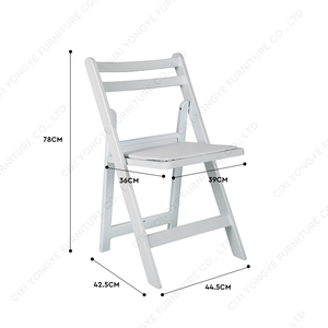 Wholesale Gladiator Dining Restaurant Garden <strong>Chair</strong> White Americana Seated <strong>Chair</strong> <strong>Padded</strong> Wimbledon Resin Folding <strong>Chair</strong> for Event - Product Image 1