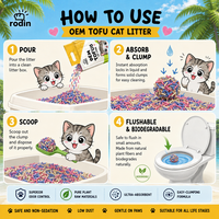 Fournisseur Vérifié Litière pour Chat en Fibre de Soja Hautement Absorbante Chaîne d'Approvisionnement Fiable Sable pour Animaux à Base Végétale Litière pour Chat au Tofu