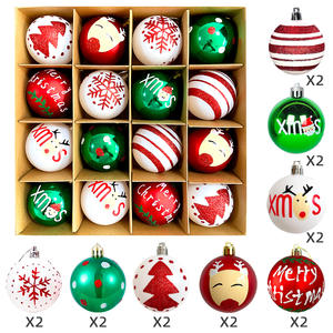 Glittering Home Decors Xmas Decorations <b>Personalised</b> Christmas Tree Pendants Decoration Plastic Hanging Balls 6CM <b>Ornaments</b> Set - Product Image 4