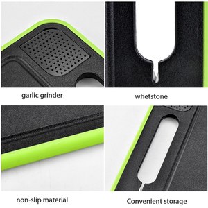 เขียงหั่นสองด้านพร้อมฟังก์ชั่นละลายน้ำแข็ง เขียงครัวพร้อมที่ลับมีด - Product Image 5