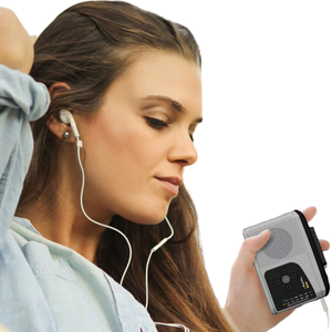 Portable Cassette <b>Player</b> with AM/FM Radio, Built-In Speaker and Standalone <b>MP3</b> Conversion - Product Image 1