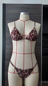 Baishiwei 2025 Sexy Leopard Bộ Bikini Cho Phụ Nữ Mùa Hè Tam Giác Áo Ngực Trajes De Bano Brazil <span class=keywords><strong>D</strong></span>ễ Thương Áo Tắm Phù Hợp Với 2Pcs - Product Image 6