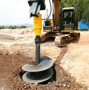 Accesorio de Barrena para Excavadora, Barrena Hidráulica para Tierra, Imán para Excavadora, para Miniexcavadora - Product Image 1