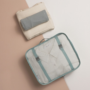 RPET <strong>Light</strong> Weight Durable Portable Luggage Organizer 8-Piece Clothing Shoe Pouch Set Nylon Storage Bags Zipper Travel <strong>Suitcase</strong> - Product Image 4