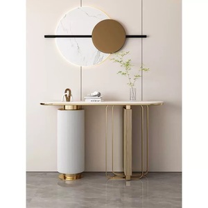 Phòng khách sang trọng hành lang giao diện điều khiển Bảng Đá Cẩm Thạch hiên góc bảng kim loại Hiện Đại Đồ nội thất nhà - Product Image 6