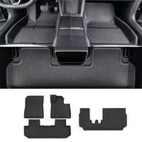 Tapis de sol de voiture et tapis de coffre TPE 5 mm d'épaisseur, imperméables, écologiques, entièrement enveloppants, pour BYD Tang L Atto 8 RHD, 4 pièces