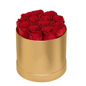 Usine en gros 12 pièces tête de Rosas fleur éternelle pour toujours rose éternelle avec boîte-cadeau préservée rose dans une boîte ronde - Product Image 1