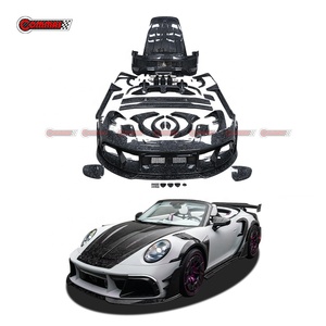 ชุดแต่งตัวถังรถยนต์คาร์บอนไฟเบอร์แห้งคุณภาพสูงสไตล์ MSY สำหรับ Porsche 911 992 Turbos กันชนหน้า-หลัง ฝากระโปรง ช่องระบายอากาศ - Product Image 1